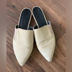 Jenni Kayne Suede Mules Size 9 Color Natural Tan